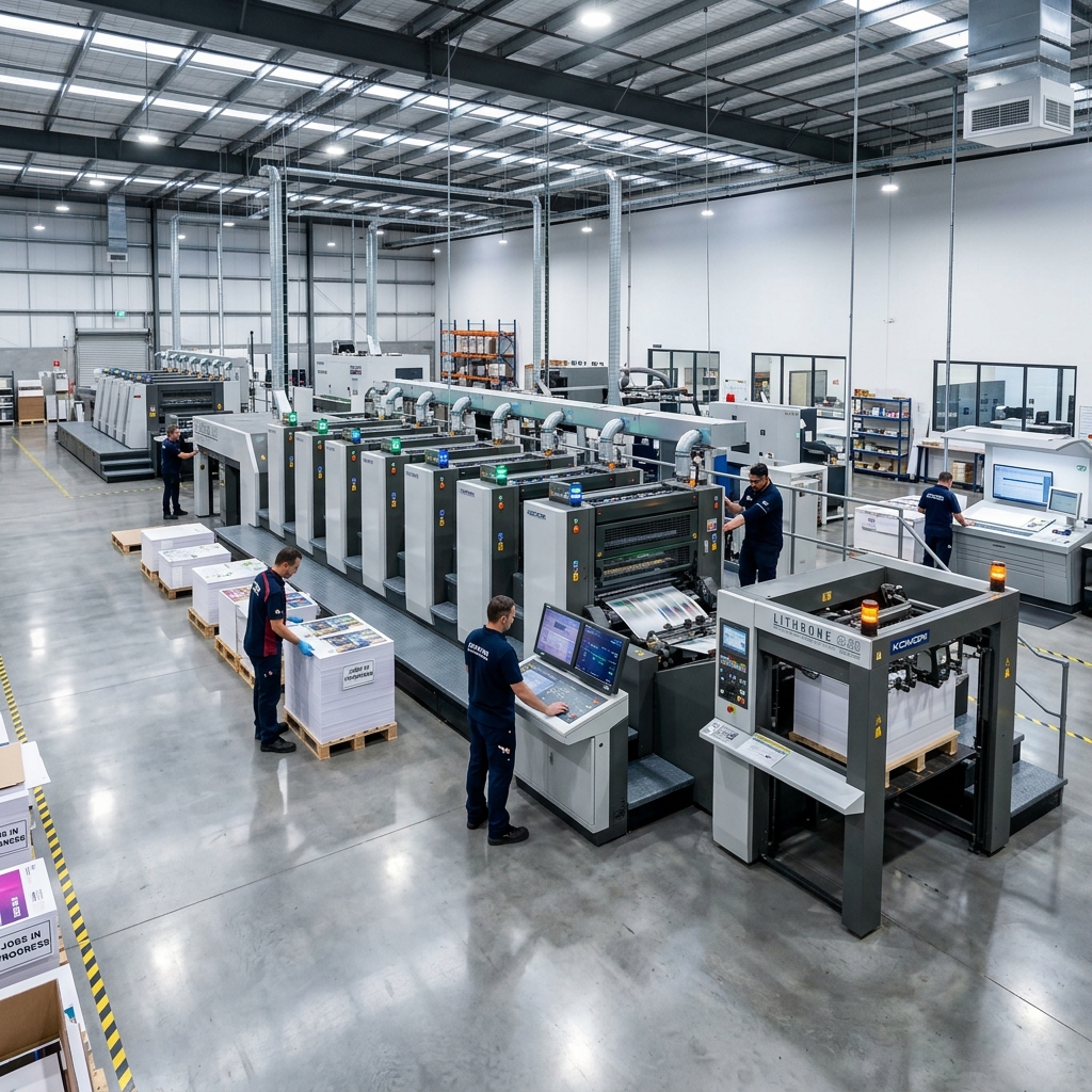 Ephphatha Press Komori Factory Bed